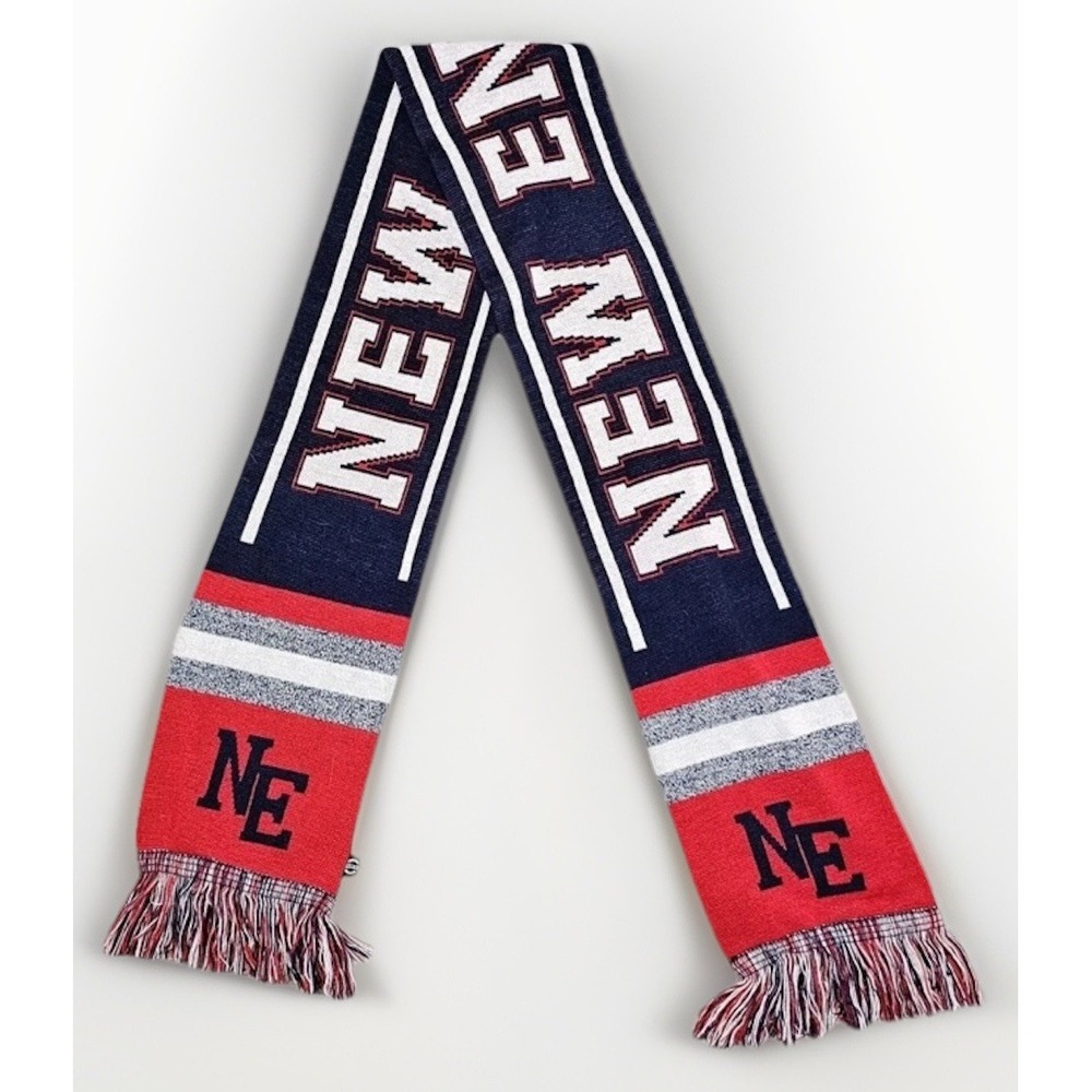 New England NE Red Navy Knit Fringe New York Headwear OSFA NWT